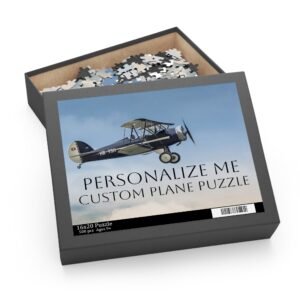 Personalized 500-Piece Puzzle Plane, Custom Photo Jigsaw Puzzle, Upload Your Plane Image, Airplane Puzzle Gift, Brain Teaser Toy for Adults