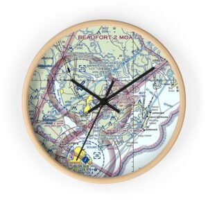 Personalized Aviation Sectional Chart Wall Clock, Pilot Gift, Aviation Gift,  Aviation Decor, Flight Center