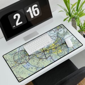 Personalized Aviation Sectional Chart Desk Mat