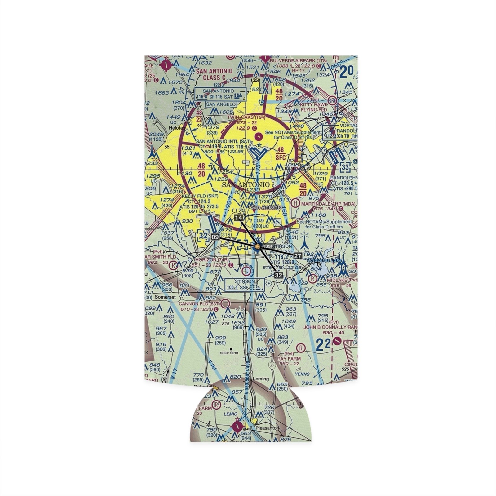 Personalized Aviation Slim Can Cooler - Image 2