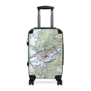 Aviation VFW Sectional Chart Suitcase, Custom Travel Luggage, Pilot Gift, Airplane Map Bag, Traveler Carry-On, Wanderlust Adventure Gear