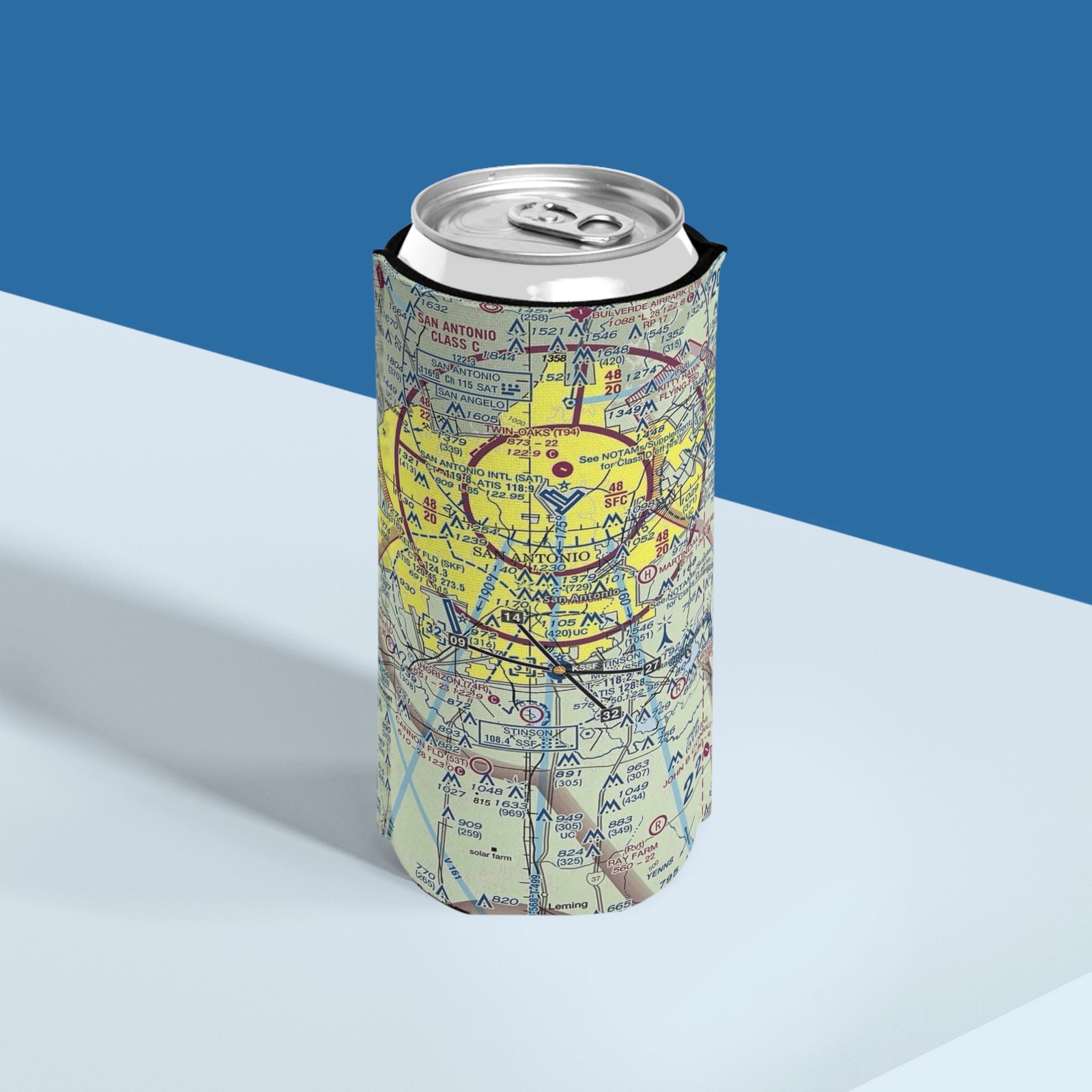 Personalized Aviation Slim Can Cooler - Image 5
