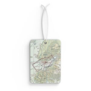 Personalized Aviation VFR Sectional Chart Car Air Freshener, Unique Gift for Pilots, Custom Plane Enthusiast Air Freshener, Aviation Decor,