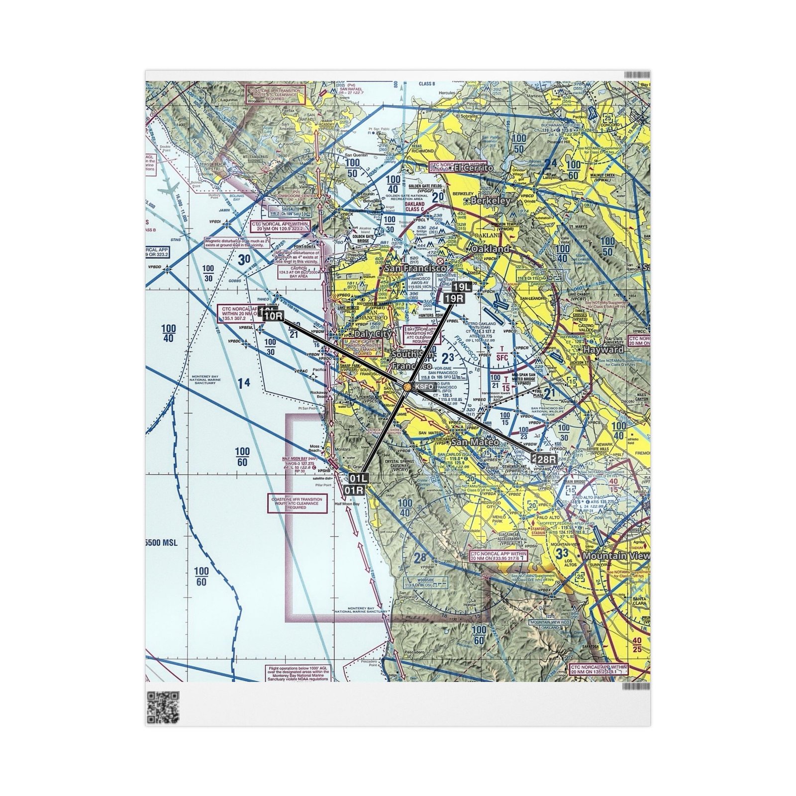 Personalized Aviation Sectional Chart Wrapping Paper| Holiday Aviation Themed Wrapping Paper | Birthday Aviation Wrapping Paper - Image 2